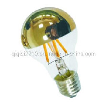 Gold Mirror 60mm Clear Dimmable LED Filament Bulb